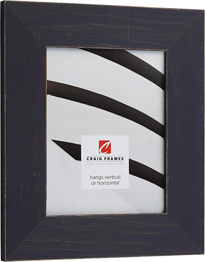 Craig Frames Jasper Wide Picture Frame, 12 x 16 Inch, Country Weathered Blue - Image 2