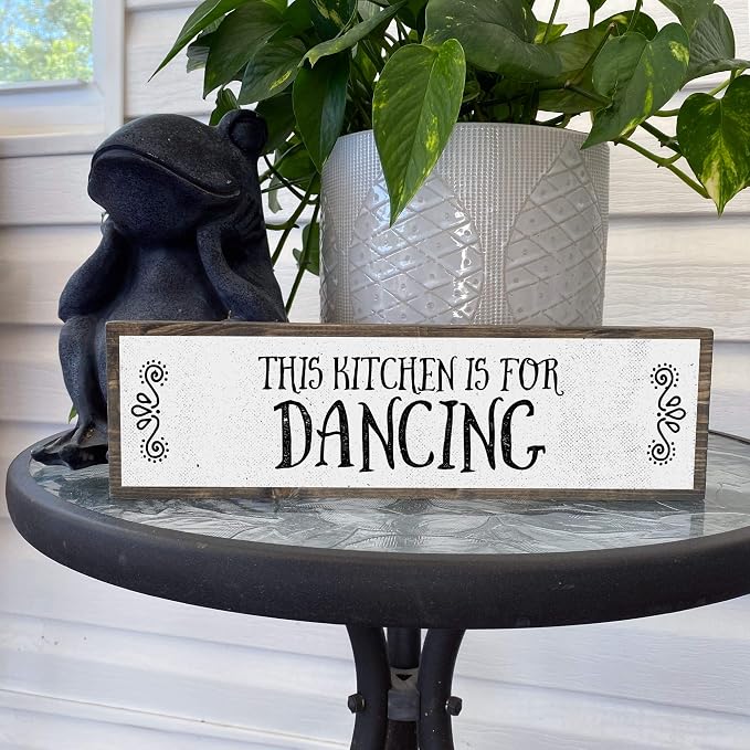 Kitchen Wood Signs (Medium - Wood And Metal, This Kitchen Is For Dancing) - Image 7