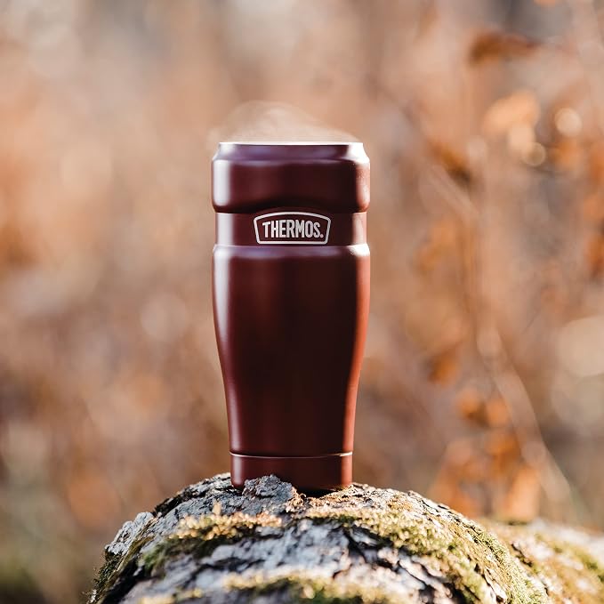 THERMOS Stainless King Vacuum-Insulated Travel Tumbler, 16 Ounce, Rustic Red (Pack of 4) - Image 7
