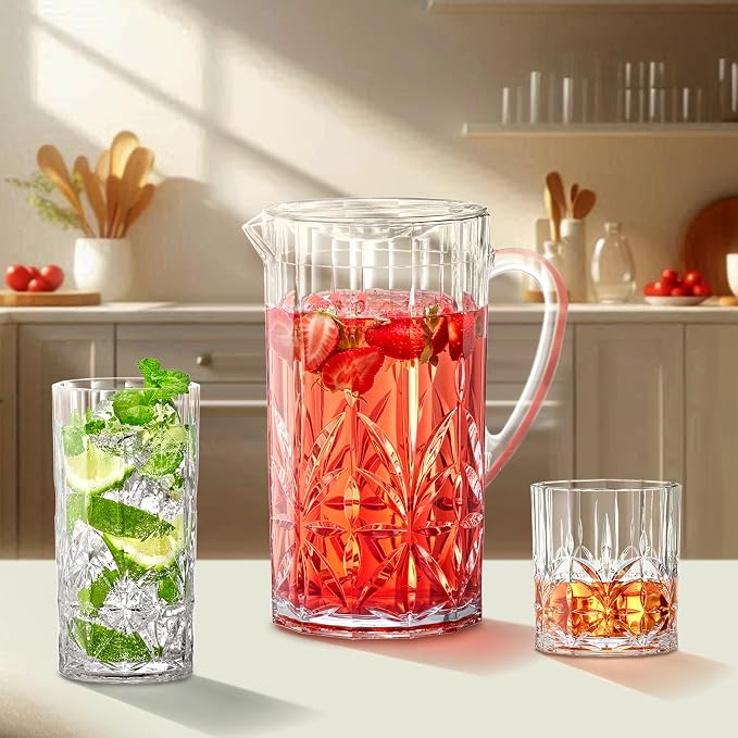 Amazing Abby - Vika - 18-Ounce Plastic Highball Glasses (Set of 6), Plastic Cocktail Glasses, Reusable, BPA-Free, Shatter-Proof, Dishwasher-Safe, Perfect for Poolside, Outdoors, Camping, and More - Image 3