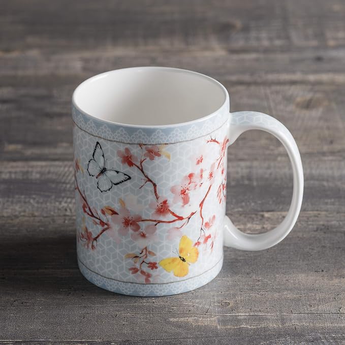 Maison d' Hermine Coffee Mug with Handles Tea Cups (12 Ounce, Pack of 1) | Fine Bone China Coffee Mugs for Hot Beverages Cappuccino Latte Home Restaurant Spring Summer -Blossoms in Spring - Sakura - Image 7