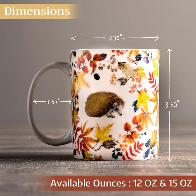 Maison d' Hermine Coffee Mug with Handles Tea Cups (15 Ounce, Pack of 1) | Fine Bone China Coffee Mugs for Hot Beverages Cappuccino Latte Home Restaurant Hotel Spring Summer -Sous-Bois - Foret - Image 4
