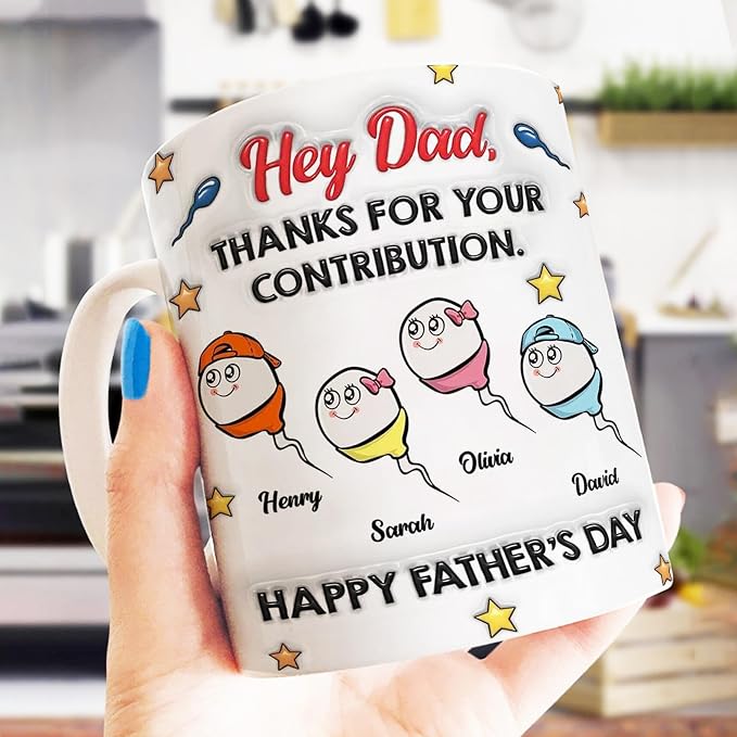 LOVELYPOD Custom Dad Mug with Kids Names, Fathers Day Mugs, Dad Gifts from Daughter Son, Fathers Day Presents, Personalized Coffee Cup, Custom Papa Gifts - Image 5