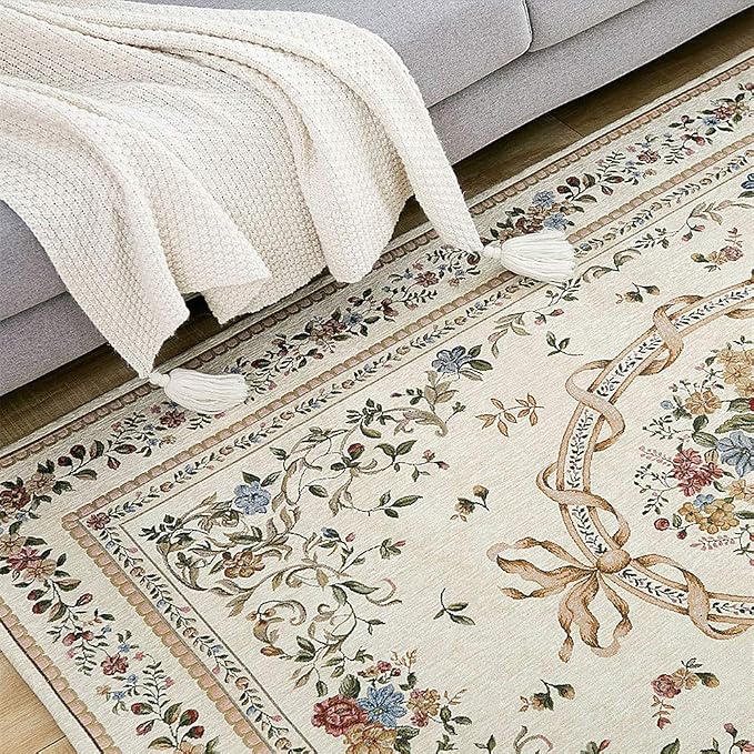 Royal Collection New Traditional Oriental Rug Home Decor Collection Floral Rugs Indoor Doormats for Living Room Bedroom Kitchen Bathroom, 2' x 3', Euro Romance - Image 3