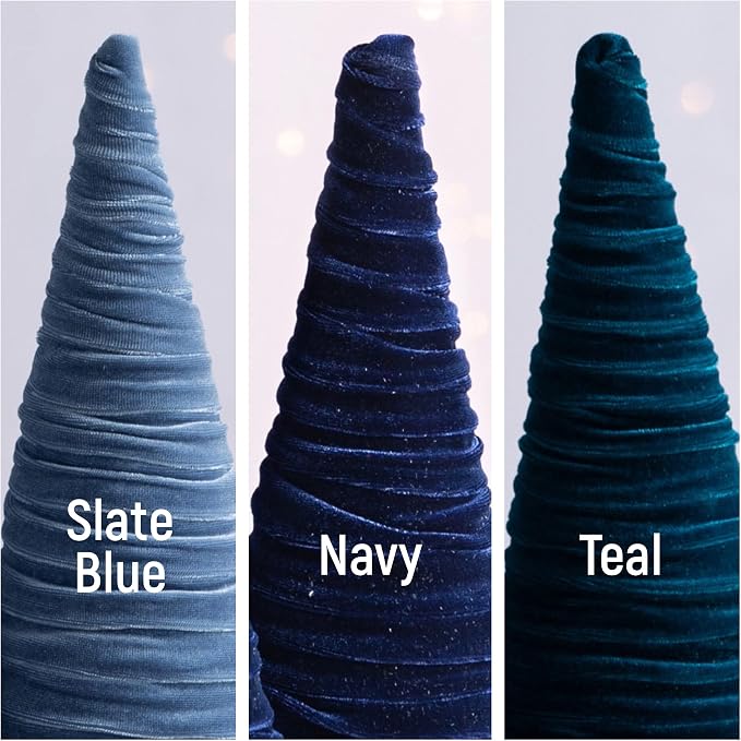 Create Your Own Set of 3 Velvet Trees, Valentine Tree Tabletop, Mantel Decor, Wedding Centerpiece, Artisan Entryway, Cozy Gift for (Create Your Own) - Image 9