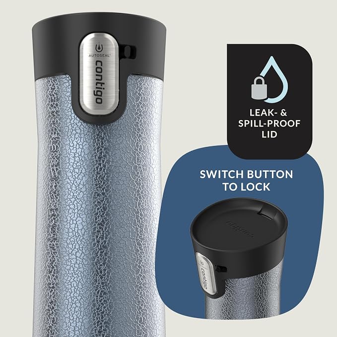 Contigo® AUTOSEAL® West Loop Vacuum-Insulated Stainless Steel Travel Mug with Easy-Clean Lid, 24 oz, Crystal Lakeside - Image 2