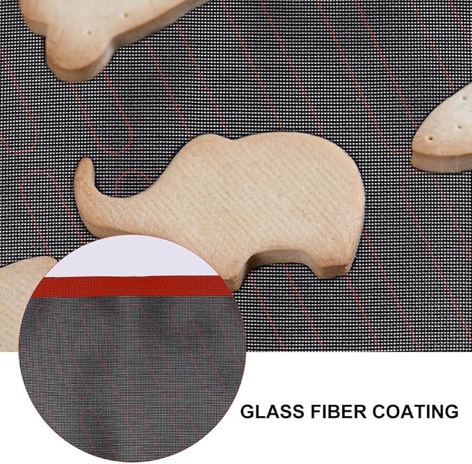 Baking Mat with Even Heat Conduction Non-stick Pad Silicone and Glass Fiber and Heat Resistant Features for Home Baking of Pizza and Bread - Image 7