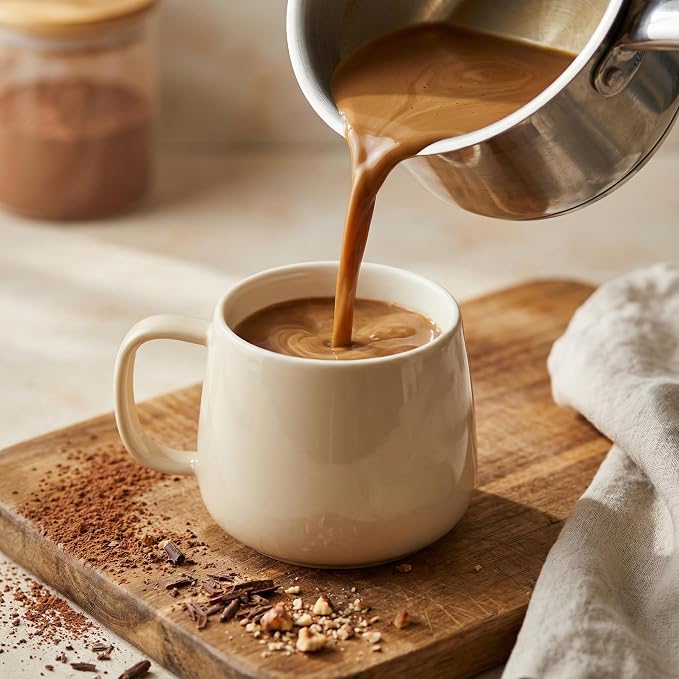 Teocera Coffee Mugs Set of 4-12oz Chip-Resistant Ceramic Cups with Ergonomic Handle | Dishwasher & Microwave Safe Cream Mugs | Keeps Beverage Hot, Perfect for Family Kitchen & Holiday Gifts - Image 2