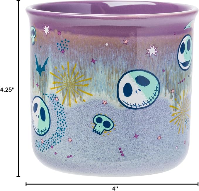 Silver Buffalo Disney Nightmare Before Christmas, Ceramic Camper Mug, 20oz | Jack Skellington, Mystic Opulence, Reactive Glaze, 0.59 Liters - Image 9