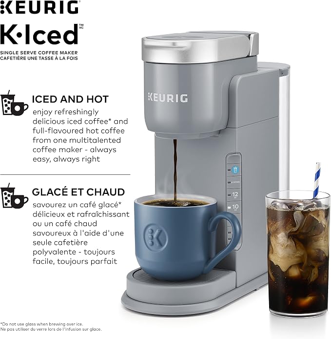 K-Iced Single Serve Coffee Maker - Grey - Image 4