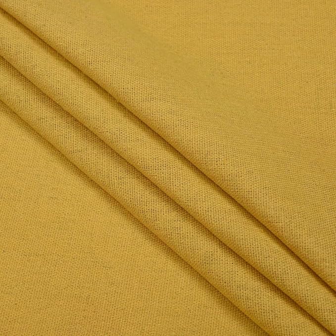 Likiyol Linen Valances for Windows Farmhouse Ruffle Swag Valance Rustic Country Window Valances Light Filtering Kitchen Curtains Rod Pocket Valance Curtains for Bathroom Cafe, Yellow, 60" W x 36" L - Image 9