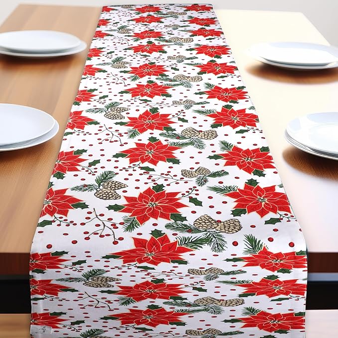 Urban Villa Table Runner Cotton Heavier Quality 14x72 Pine Cone - Image 2