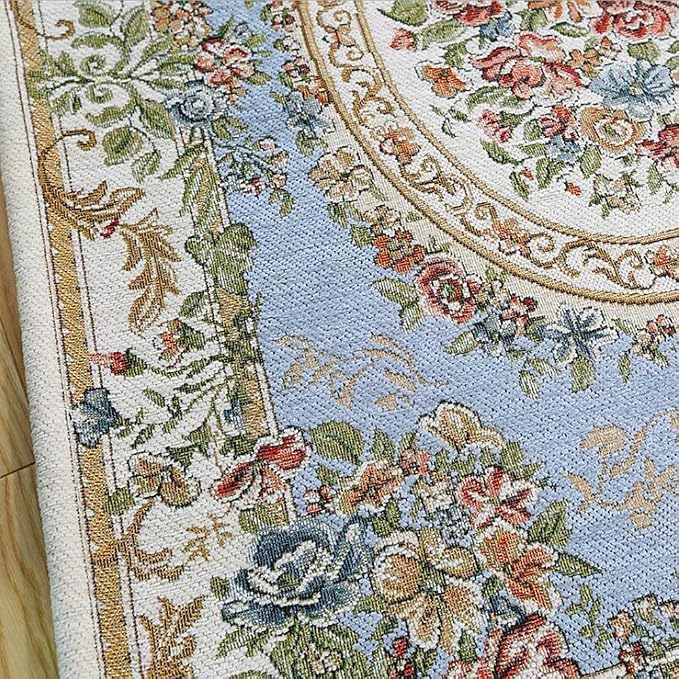 Royal Collection New Traditional Oriental Area Rug Carpet, 55'' x 35'', Country Blue - Image 2