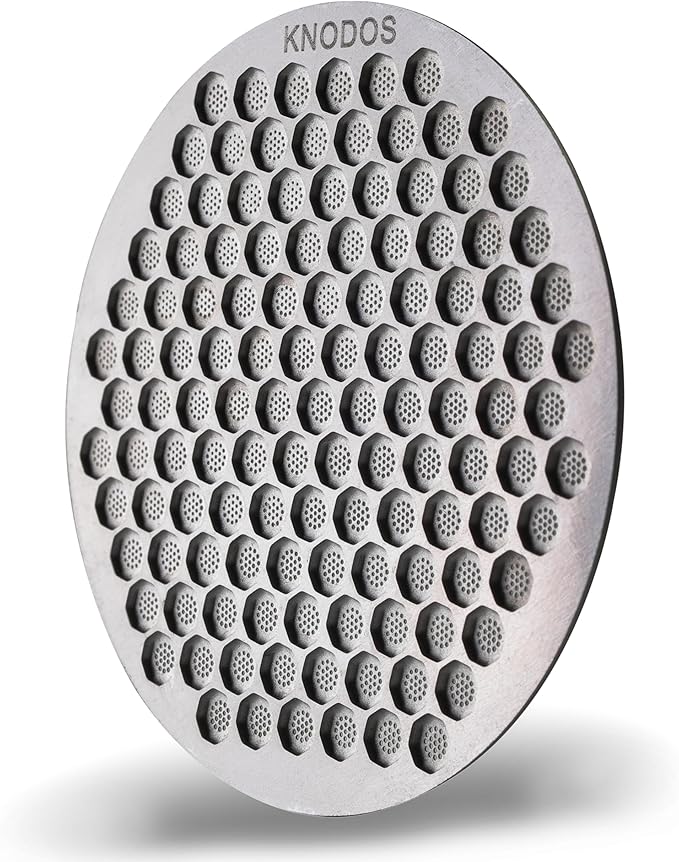 51mm Espresso Puck Screen- High-Grade Stainless Steel Plate Disk Coffee Filter, Optimal Espresso Extraction, Fits Delonghi & More, Easy Clean Design (Silver, 51mm)
