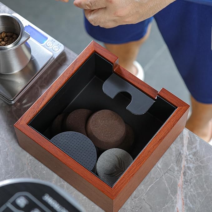 54mm Espresso Kit For Breville – Calibrated Tamper, Distributor, WDT Tool, Rosewood Tamping Station & Knock Box | Breville Espresso Must-Have