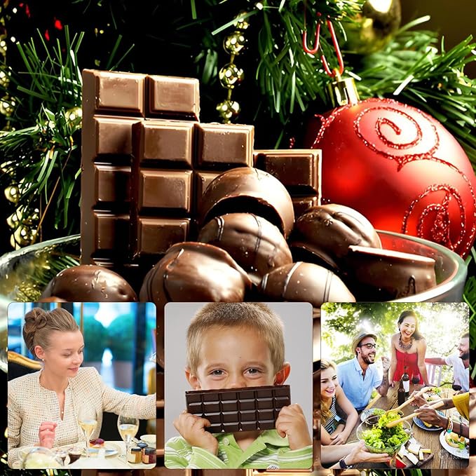 Chocolate Molds, 2Pcs Mini Silicone Chocolate Bar Mold with 100Pcs Bags, Break Apart Non-stick Small Chocolate Candy Bar Molds Wax Melt Molds for Chocolate Bar
