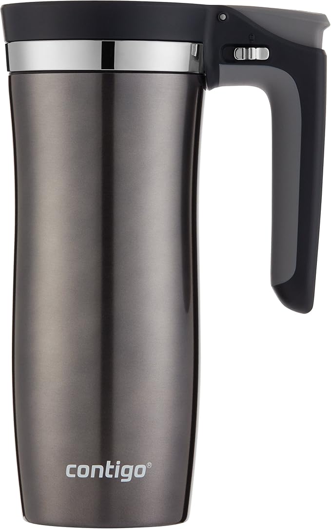 Contigo Stainless Steel Handled AUTOSEAL Travel Mug 16 oz | Leak-Proof | Easy-Clean Lid | For Coffee | Pack of 4 - Image 2