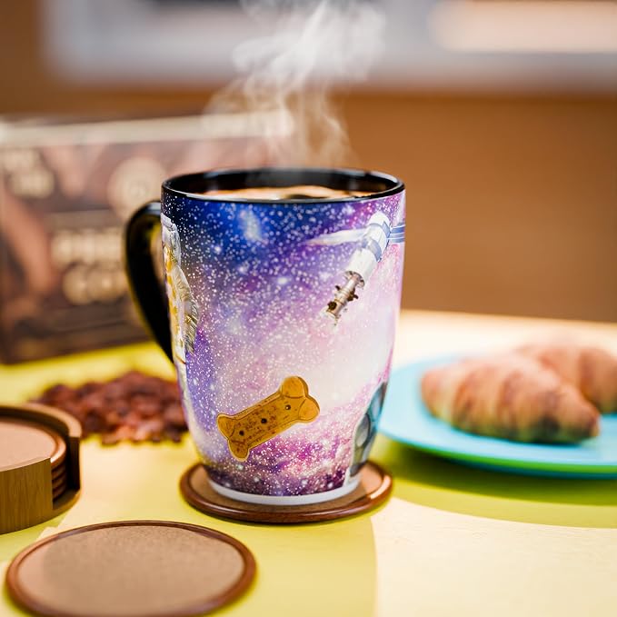 Color Changing Space Dog Coffee Mug 15oz – Astronaut Pitbull & Husky Galaxy Reveal – Funny Heat Sensitive Novelty Dog Mug, Unique Gift for Men, Women, Dog Lovers, Christmas, Birthday, Stocking Stuffer - Image 7