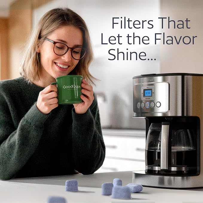 12 Water Filters for Cuisinart Coffee Makers - Replacement Charcoal Water Filters - Fits all Cuisinart Coffee Brewers by GoodCups
