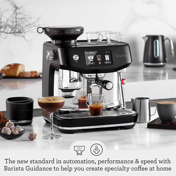 Breville BES985BTR Oracle Jet Espresso Machine, Black Truffle | Automatically brew barista-quality lattes, cappuccinos and cold brew at home with this coffee maker with built-in grinder - Image 2