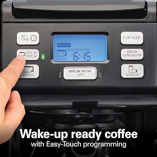 Hamilton Beach FlexBrew Trio 2-Way Drip & Single Serve Coffee Maker | Single Serve Coffee Maker & 12 Cup Coffee Maker | Compatible With K-Cups, Pods or Grounds | Fast Brewing | Black | 49902JN - Image 2