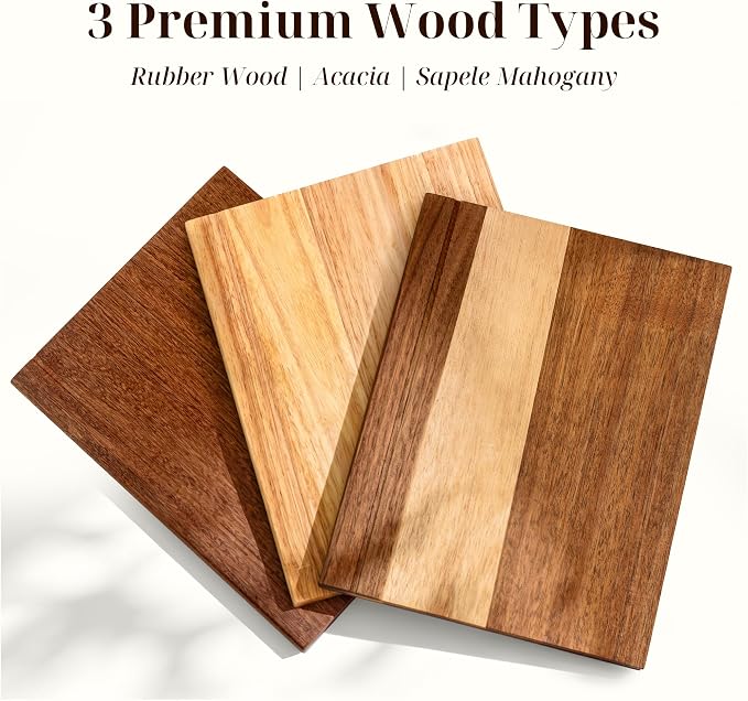 Book Cutting Board Set with Wooden Stand for Home Cooks | 3 Labeled Boards for Fruits Veggies,Meat Fish,Bread Cheese Organized Prep,No Cross Contamination - Image 5