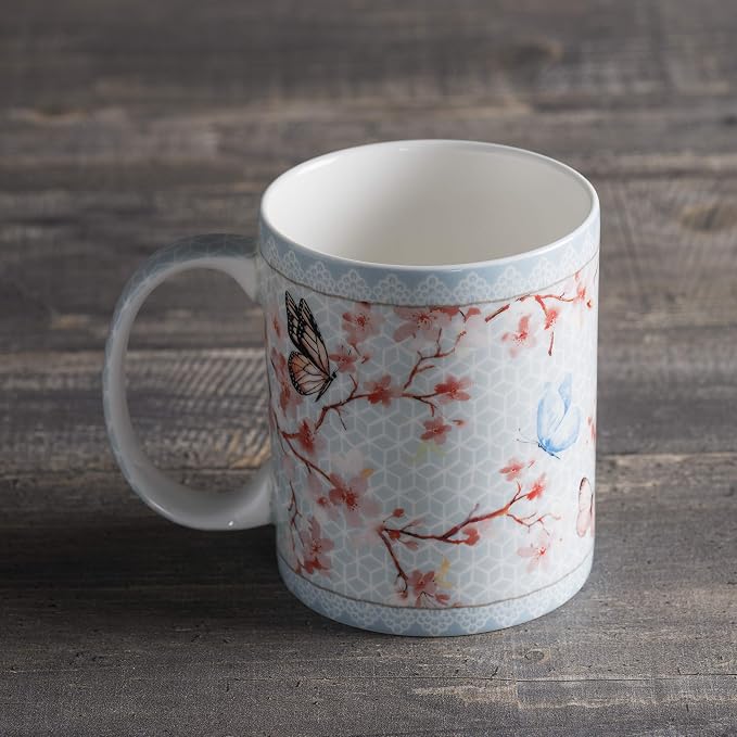 Maison d' Hermine Coffee Mug with Handles Tea Cups (12 Ounce, Pack of 1) | Fine Bone China Coffee Mugs for Hot Beverages Cappuccino Latte Home Restaurant Spring Summer -Blossoms in Spring - Sakura - Image 8
