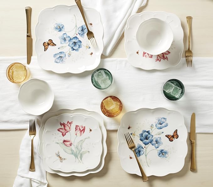 Lenox 792566 Butterfly Meadow 4-Piece Rice Bowl Set , White - Image 7