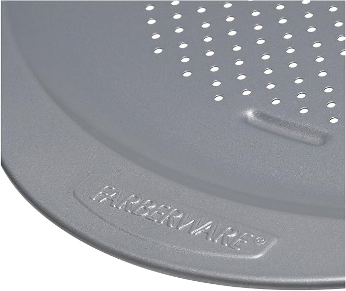 Farberware Insulated Nonstick Bakeware 15.5-Inch Round Pizza Pan, Light Gray - Image 2