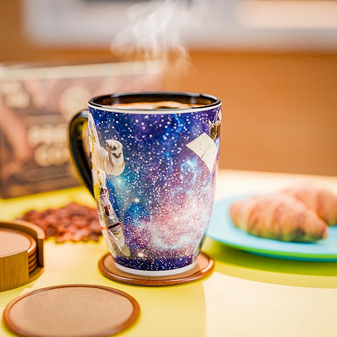Color Changing Astronaut Cat Coffee Mug 15oz – Heat Sensitive Space Cup with Galaxy Reveal – Funny Novelty Gift, Magic Mug, Unique Cosmic Collectible and gift for Cat Lovers, Christmas & Birthday - Image 6