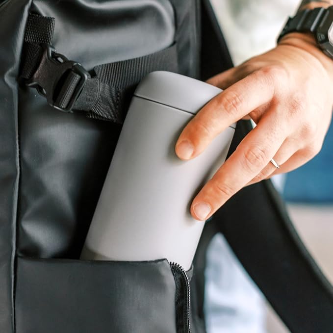 Fellow Carter Move Ceramic Lined Travel Coffee Mug 12 oz Stainless Steel | No Metallic Taste Coffee Tumbler, Leak-Proof Lid, Dishwasher Safe, Hot 12Hr Cold 24Hr, BPA-Free, Fits Cup Holders, Matte Grey - Image 2