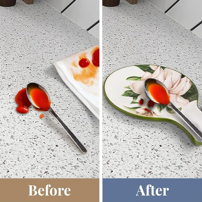 Bico Magnolia Floral Spoon Rest for Stove Top, Ceramic Spoon Holder for Kitchen Counter, Easy to Clean Coffee Spoon Rest Dishwasher Safe, Kitchen Cooking Utensil Rest for Ladles Spatula - Image 7