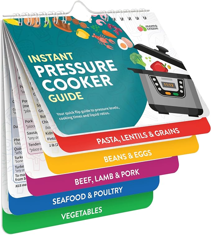 Instant Pot Magnetic Cheat Sheet Magnet - Instant Pot Accessories - Cookbooks Pressure Cooker Cooking Guide - Instapot Booklet - Instantpot Cooking - Kitchen Gifts for Women - Kitchen Gadgets by MomoNashi