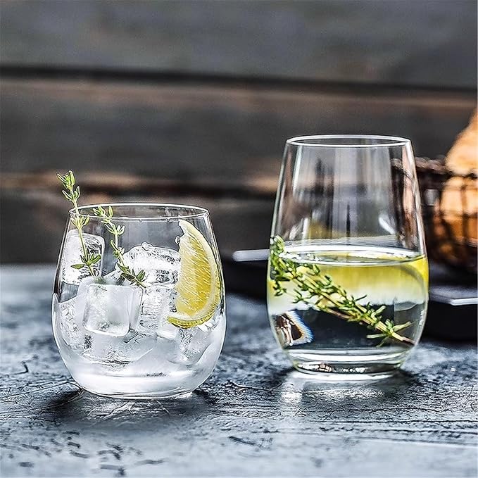 drinking glassware Clear Lead-free Glasses, Stemless Drinking(Small) - Image 7