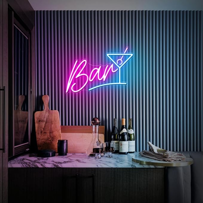 Kavaas Bar Neon Sign for Home Bar, LED Bar Sign for Man Cave Pub Cocktails Party - Best Gifts for Husband, Father, Birthday, Christmas - Image 2