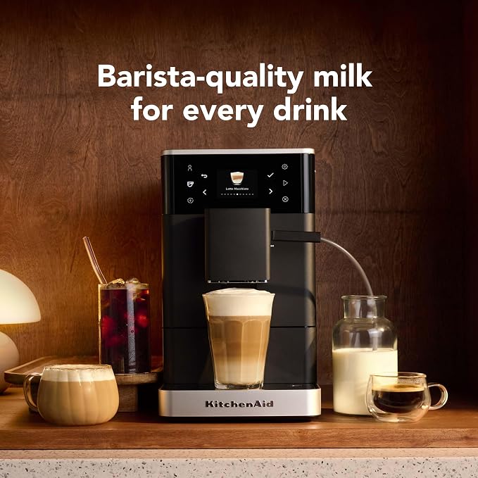 KitchenAid Fully Automatic Espresso Machine KF3 With Iced Coffee, KES8453 | 15+ Hot and Iced Coffee Options, Auto Milk System, Built-in Grinder, Black Matte - Image 4