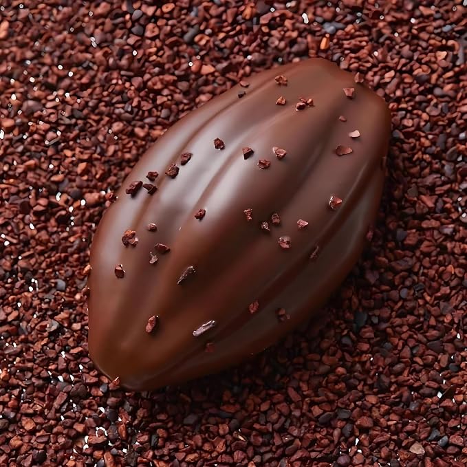 Silicone Coffee Bean Mold 6-Cavity, 29.5 x 18.8 cm | Pack of 2, 3D Cacao Pod Shape, Non-Stick Release, For Chocolate & Desserts, Food-Grade Silicone - Image 5