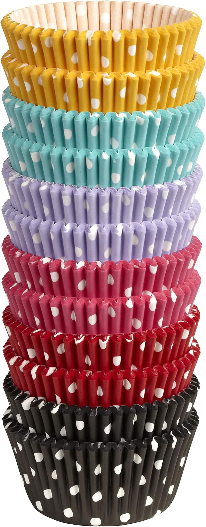 Wilton Polka Dot Standard Baking Cups, Cupcake Liner, 300-Count | Polka Dot Greaseproof Baking Cups Add Fun Pattern to Cupcakes & Muffins, Oven-Safe Paper Liners for Everyday Baking by Wilton