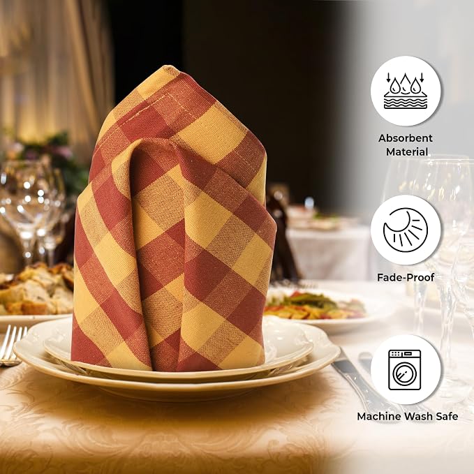Urban Villa Cloth Napkins Cotton 20x20 (Set of 6) Brigld - Image 8