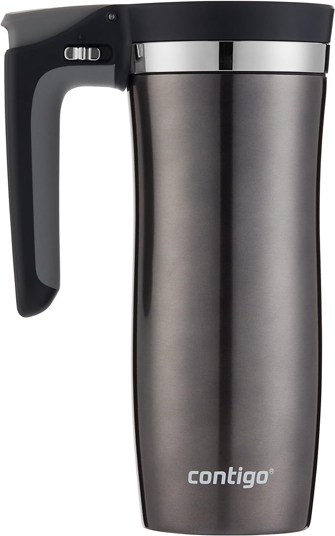 Contigo Stainless Steel Handled AUTOSEAL Travel Mug 16 oz | Leak-Proof | Easy-Clean Lid | For Coffee | Pack of 4 - Image 3