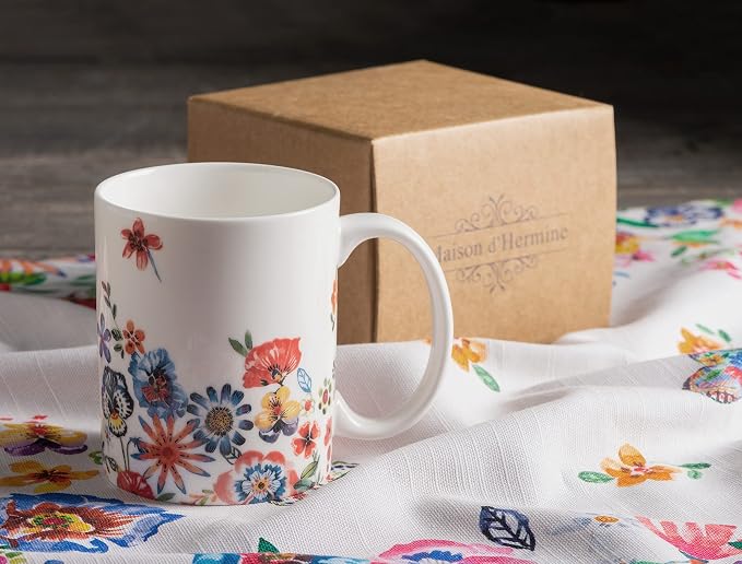 Maison d' Hermine Coffee Mug with Handles Tea Cups (12 Ounce, Pack of 1) - Image 9
