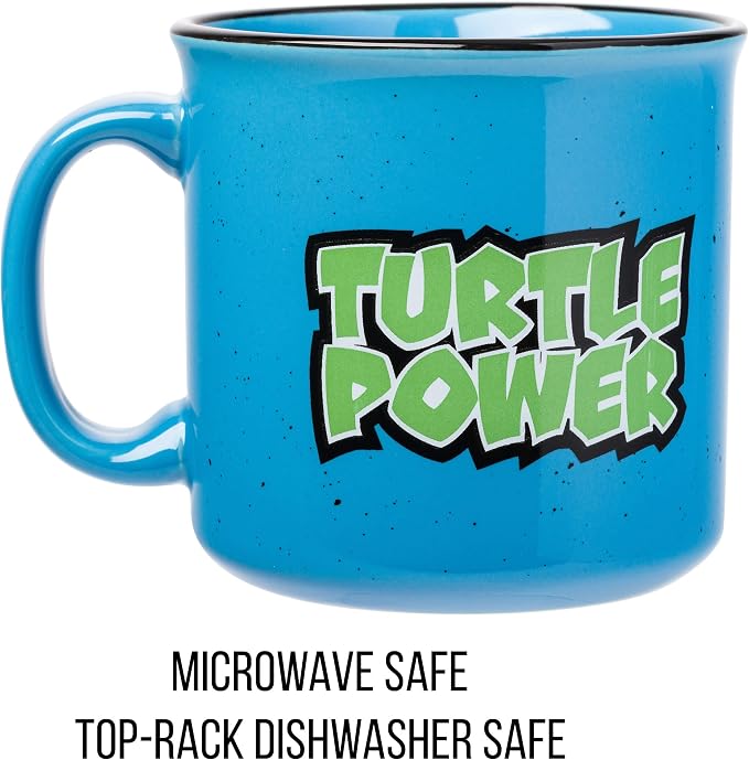 Silver Buffalo Teenage Mutant Ninja Turtles Power, Ceramic Camper Mug, 20oz | TMNT, 0.59 Liters - Image 3