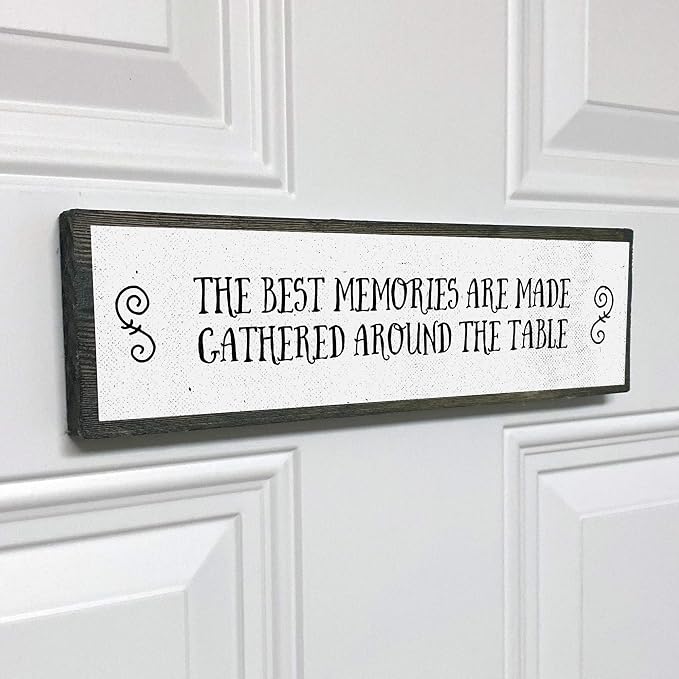 Kitchen Wood Signs (Medium - Wood And Metal, The Best Memories Are Made Gathered Around The Table) - Image 8