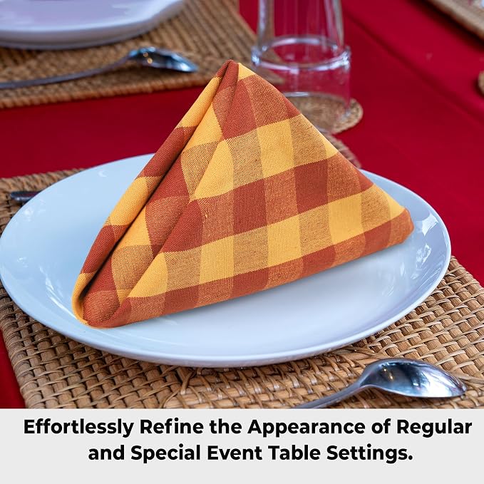 Urban Villa Cloth Napkins Cotton 20x20 (Set of 6) Brigld - Image 2