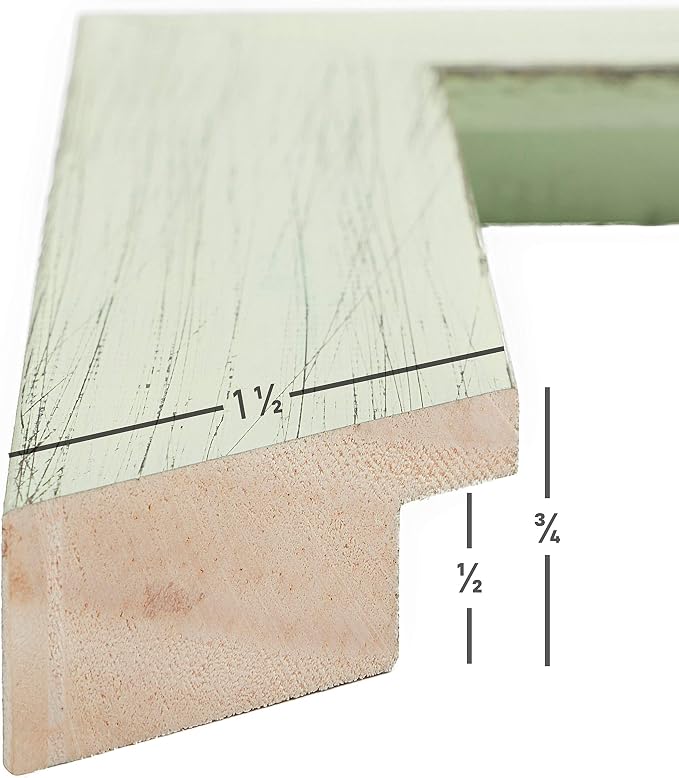 Craig Frames Jasper, 5 x 7 Inch Country Mint Julep Picture Frame Matted to Display a 4 x 6 Inch Photo - Image 2