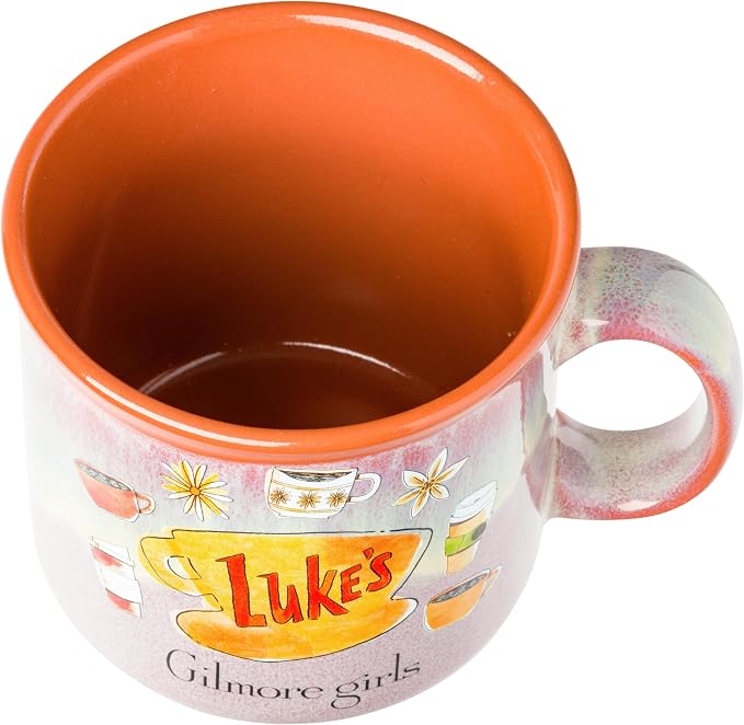 Silver Buffalo Gilmore Girls High Gloss, Ceramic Camper Mug, 20oz | Luke's Diner, Cafe Logo, 0.59 Liters - Image 4
