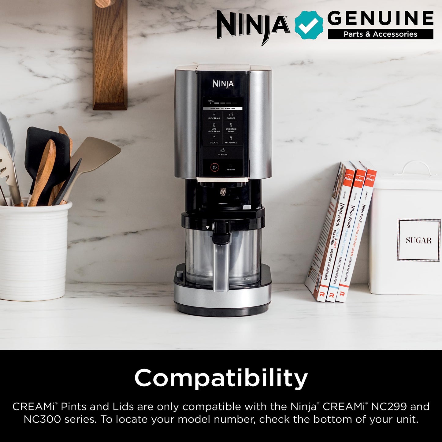Compact Ice Cream Maker 7 Programs with 2 Pint Containers for Gelato Sorbet Milkshake Smoothie Bowls Silver