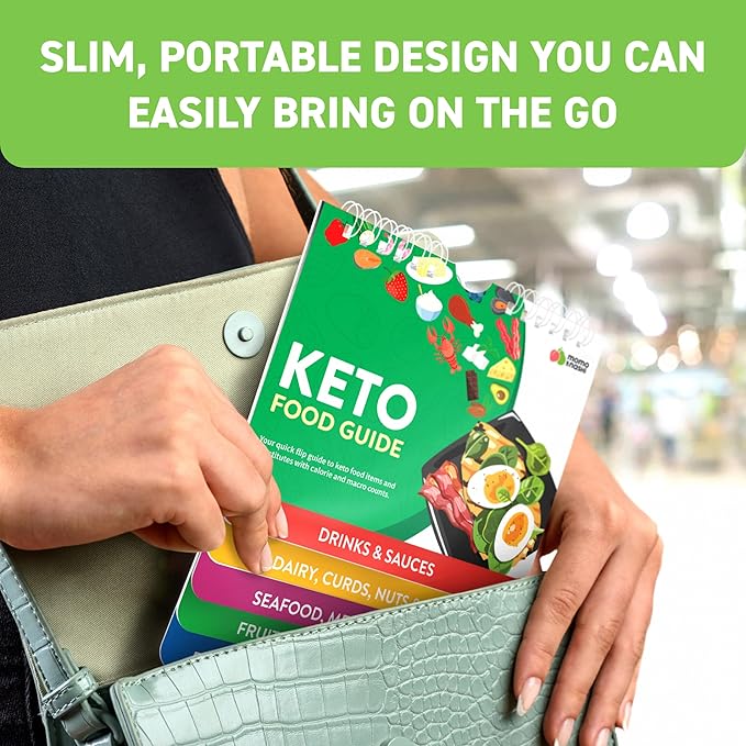 Keto Cheat Sheets Magnets Booklet - Keto Cookbook Meal Plan - Keto Diet Book for Beginners Over 60 - Keto Food Book Magnetic Chart - Weight Loss Low Carb Ketogenic Diet - Keto Food List Charts - Image 7