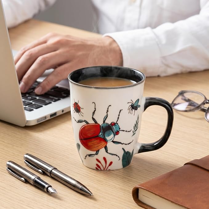 Beetle Heat Changing Mug 16oz Ceramic | Magic Cup for Coffee Tea Latte, Novelty Gifts for Nature Lovers Men Women - Image 2