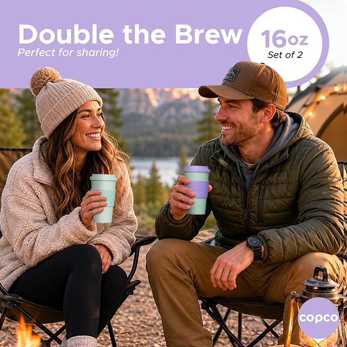 Copco Acadia Travel Mug, 16 Oz - Purple & Teal, Set of 2 - Image 7